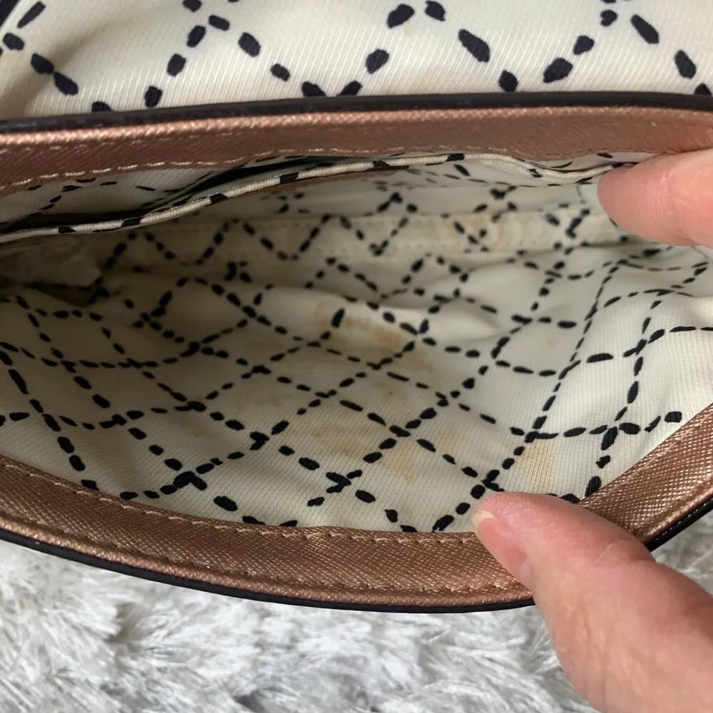 Kate Spade Rose Gold Newbury Lane Sally Crossbody Mini Bag Saffiano Leather Pink - Image 10