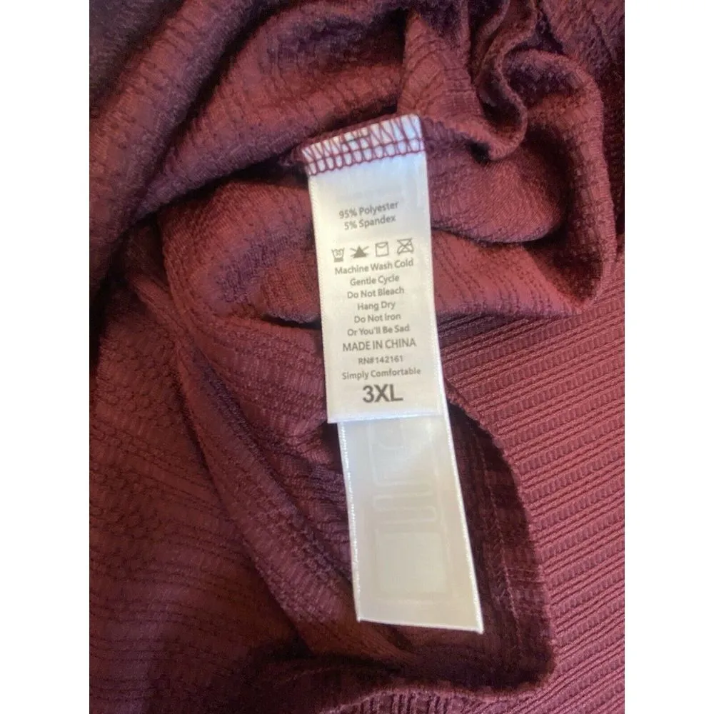 LULAROE LONG SLEEVE‎ PULLOVER BLOUSE TOP.SIZE 3XL Ruffle Sleeves Tunic Women NEW - Image 10