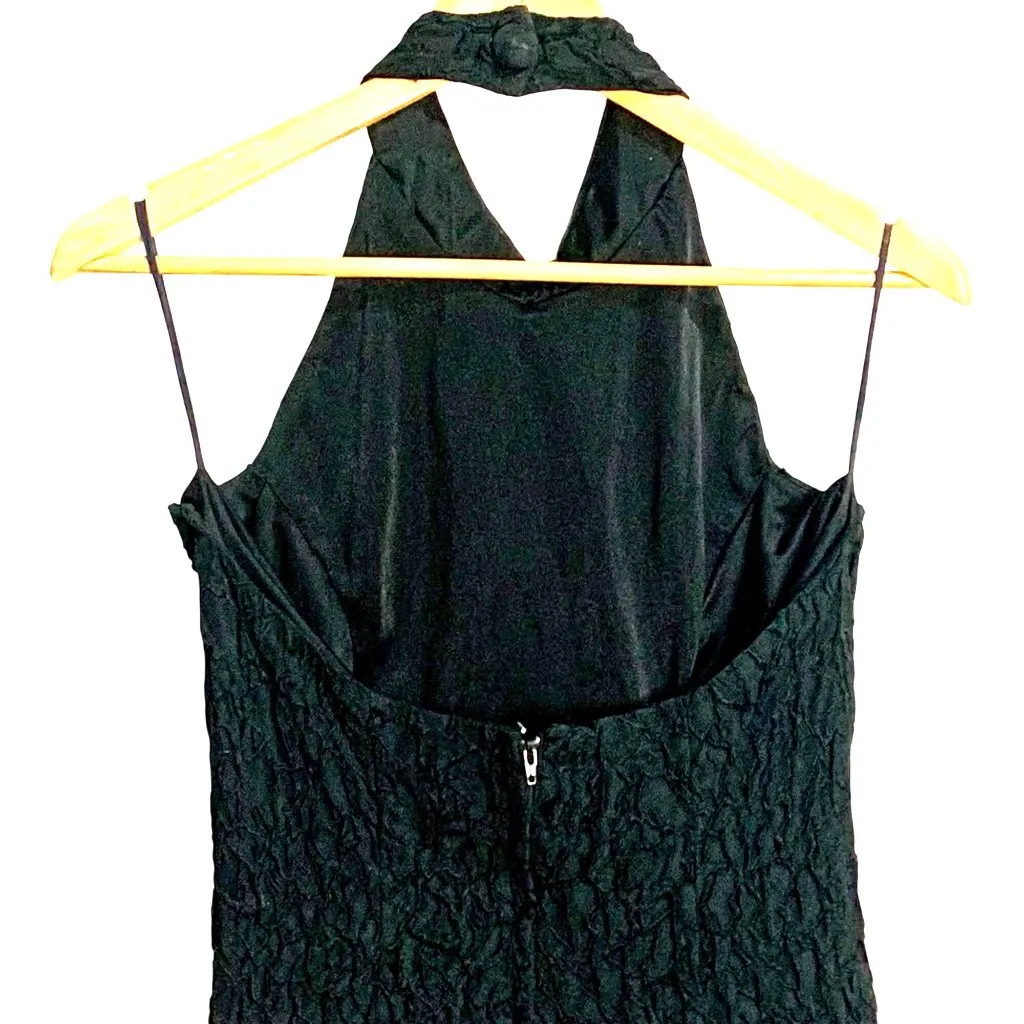 Wilma Flintstone Maxi Column Stretch Dress VTG Y2K M Faux Pearl Necklace Cosplay - Image 6