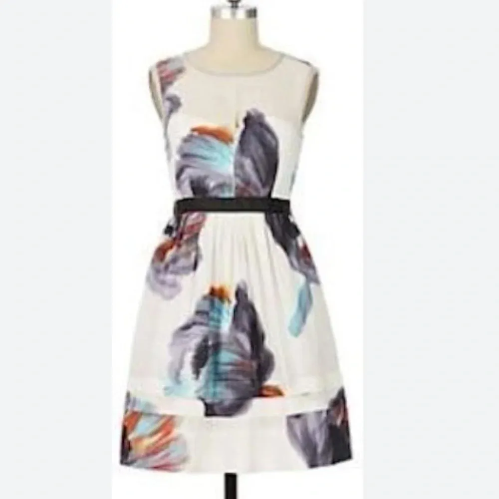 Leifsdottir by Anthropologie Morning Colors‎ Dress In Size 2 Layered Whimsical - Image 3