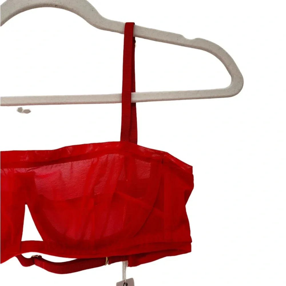 Revolve Free People We Are Hah Blood‎ Orange Wired Bra 30-38B - Image 4