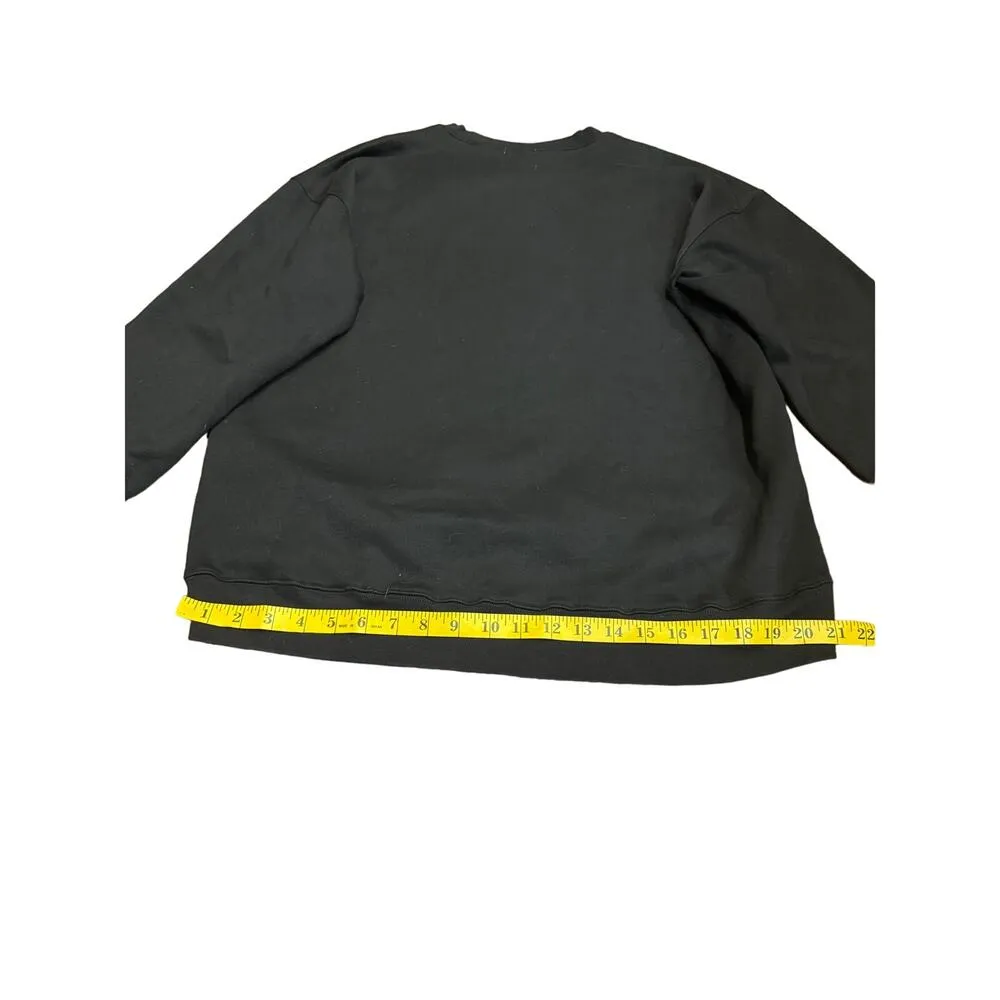 UNIF ‘Forget Paradise’ Pullover Crewneck Sweatshirt - Size Large - Black & White - Image 7