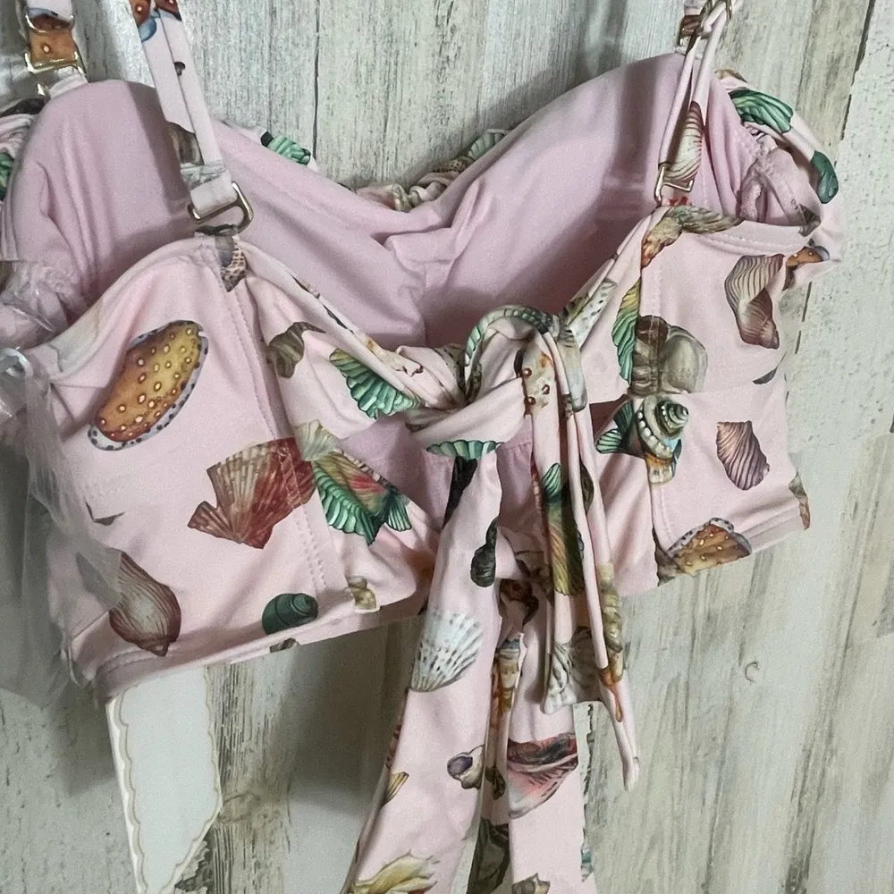 Antonio Melani X Jennifer
Sumko Family Shells Bikini Top Pink Multi size XS NWT‎ - Image 7