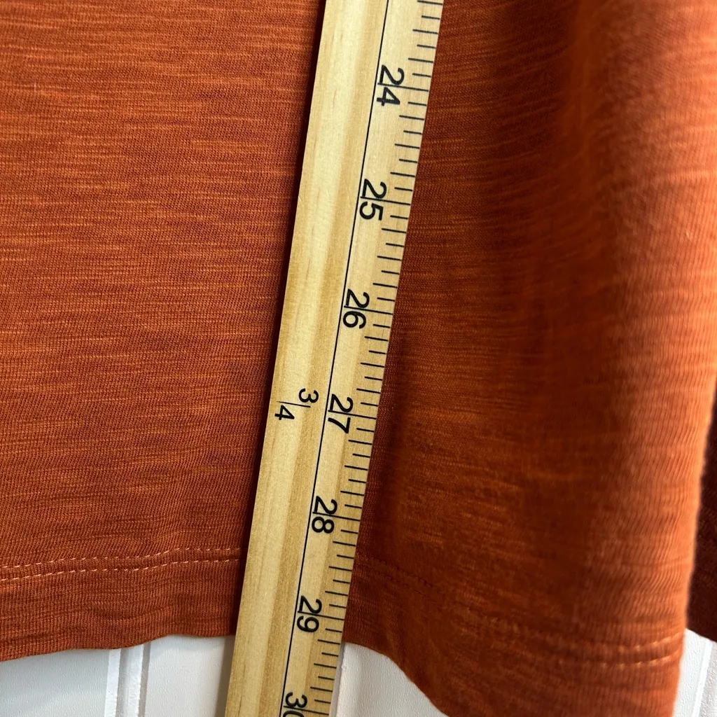 J. Jill Rust Tank Top with Pink Embroidery. 60% COTTON
40% TENCEL. Brown Size XL - Image 8