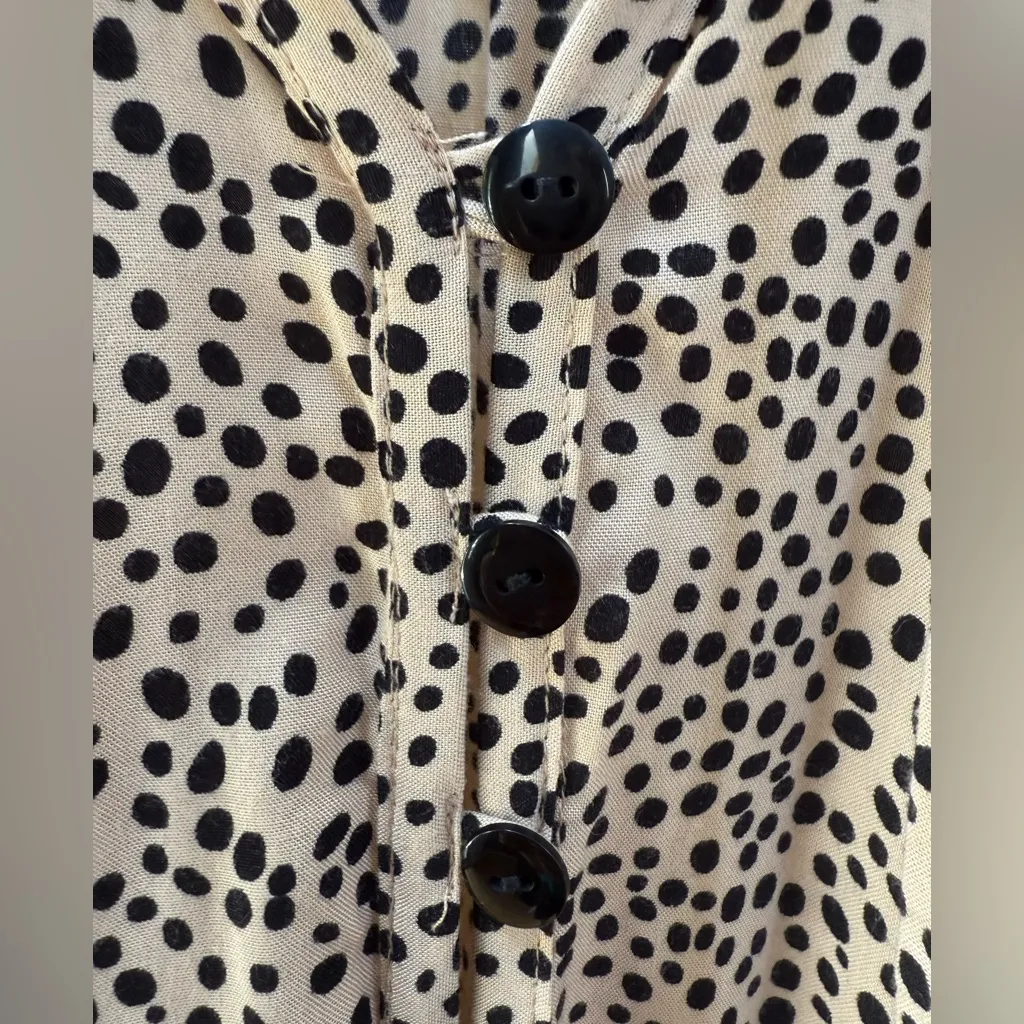 BEACHGOLD by ANTHROPOLOGIE Chelsea Romper • XS/S • Tan/Black Leopard - Image 8