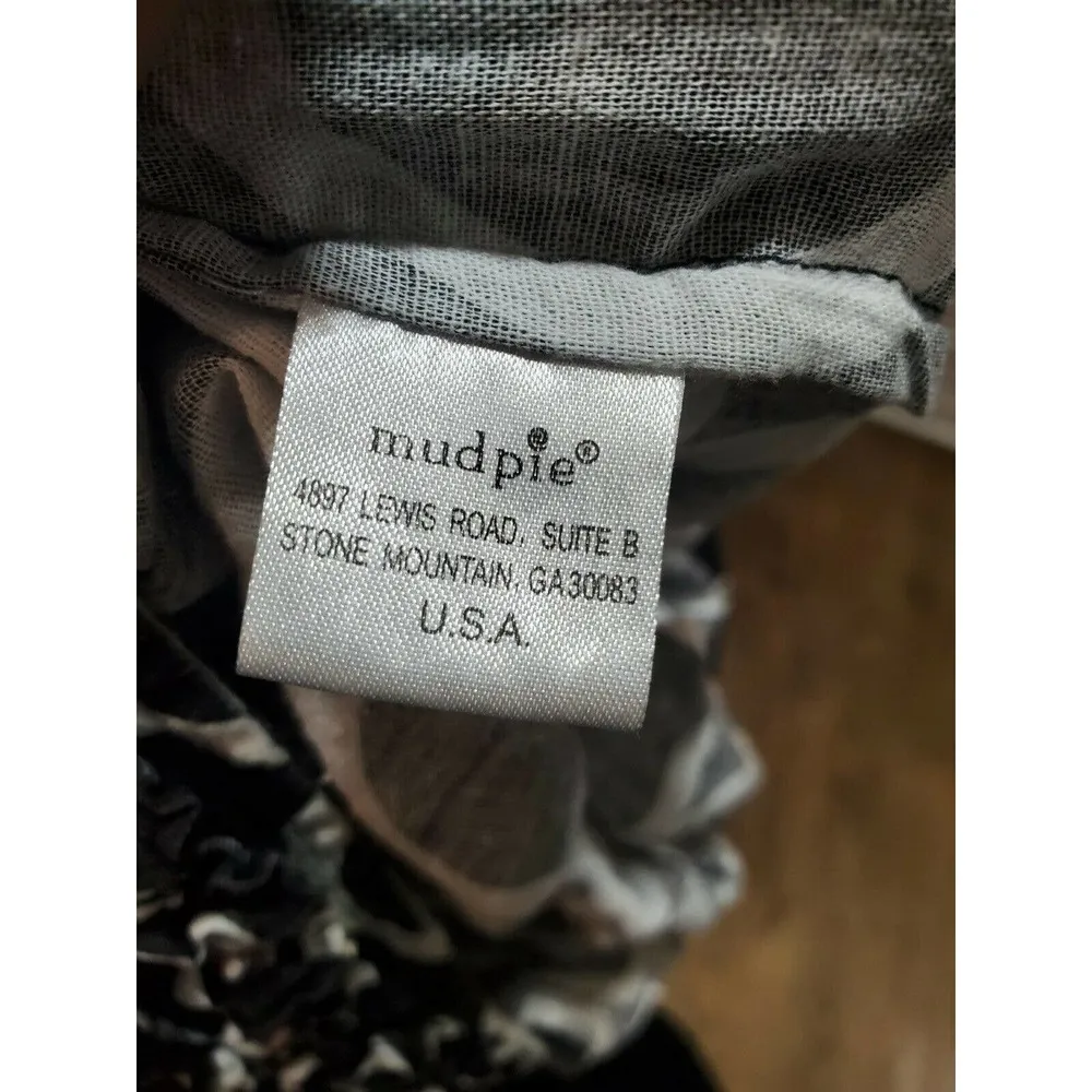 Mudpie Bag Lady Women's Black Linen V-Neck Long Sleeve Knee Length Dress Size M - Image 9