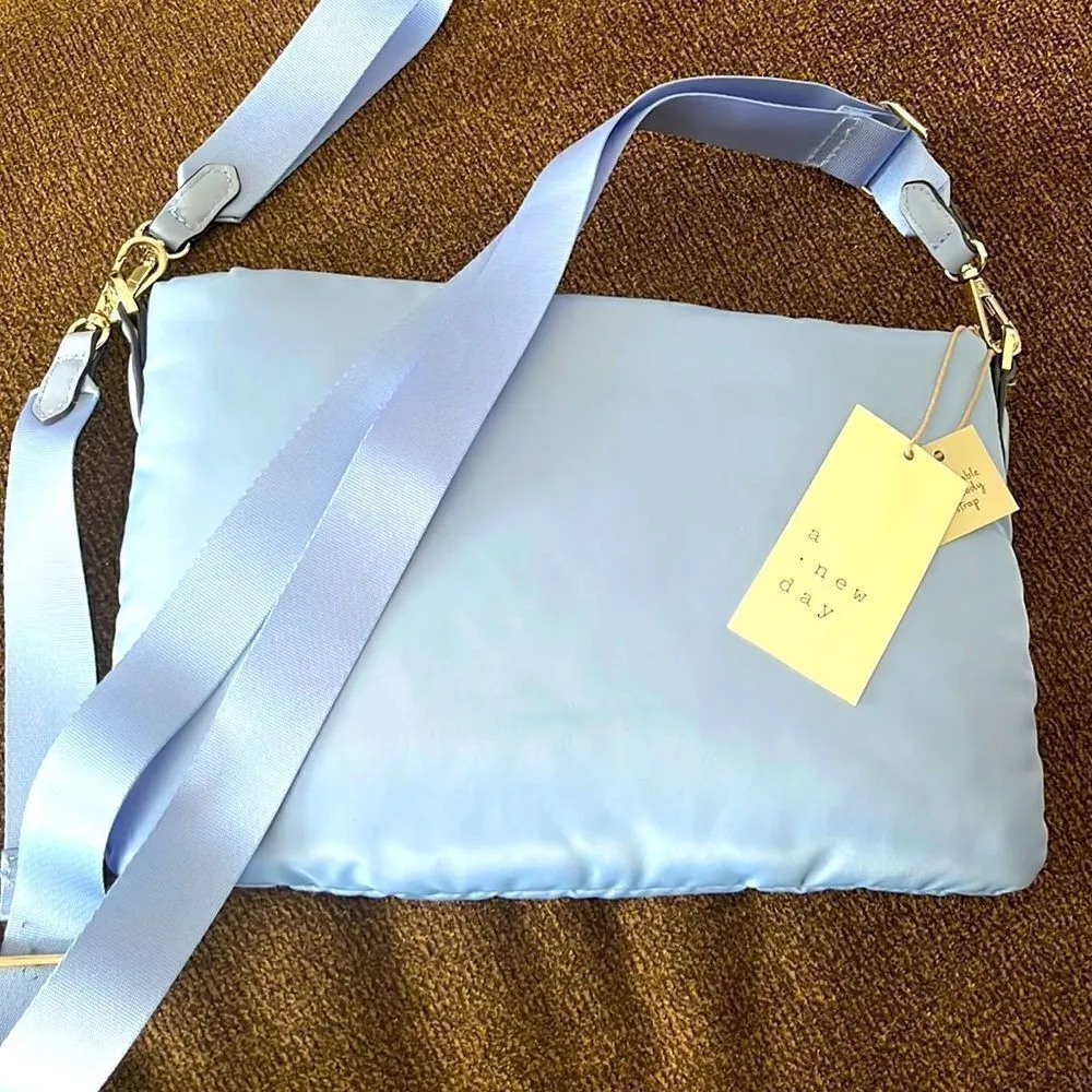 A New Day Baby Blue LightWeight Convertible Purse w/ Crossbody Stra… - Image 6
