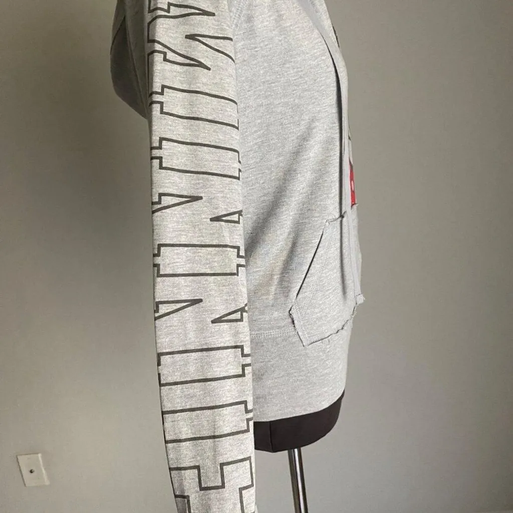 Disneyland sz S‎ gray cotton Minnie mouse warm hoodie - Image 5