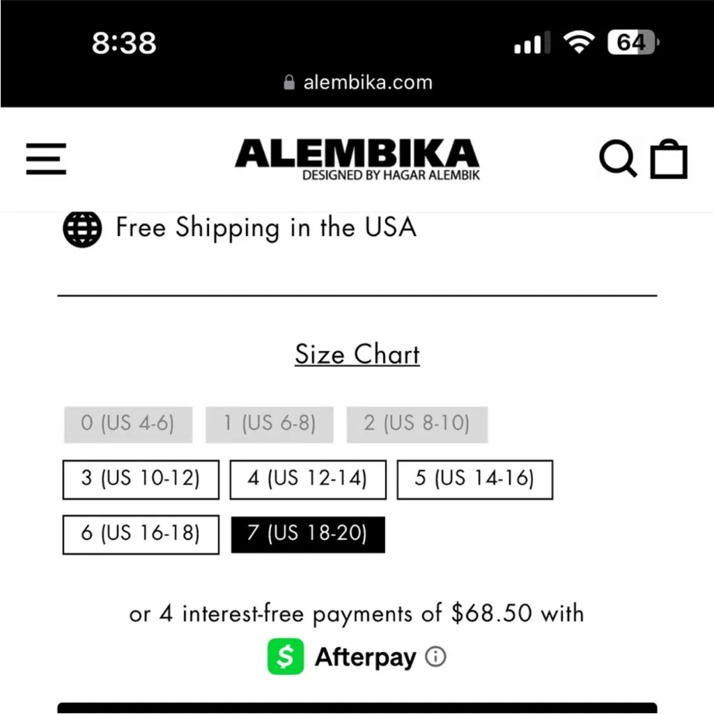 Alembika Button Down Blouse Top Size 4 or US 12/14 Black - Image 10