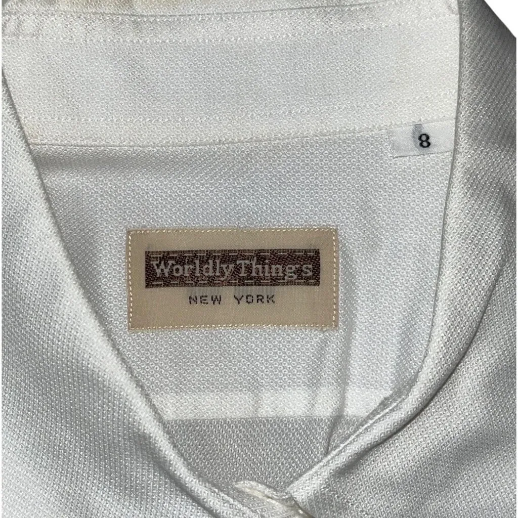 Lot of 2 Worldly Things White Long Sleeve Button - Image 3