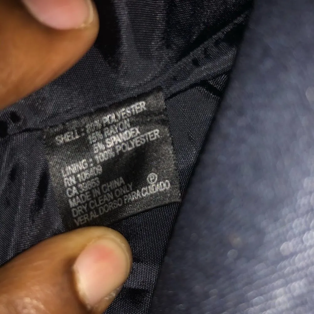 Alex Marie navy 1 button waist 3/4 sleeved blazer sz 16 - Image 6