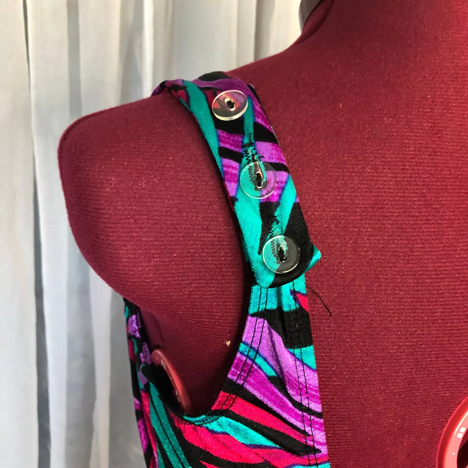 Vintage Danskin long sleeve purple leotard Size 12 - Image 10