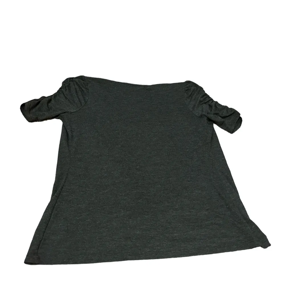 Gray, White, and Black Almost Famous Juniors Top Has Stripes and Sequins - Image 3