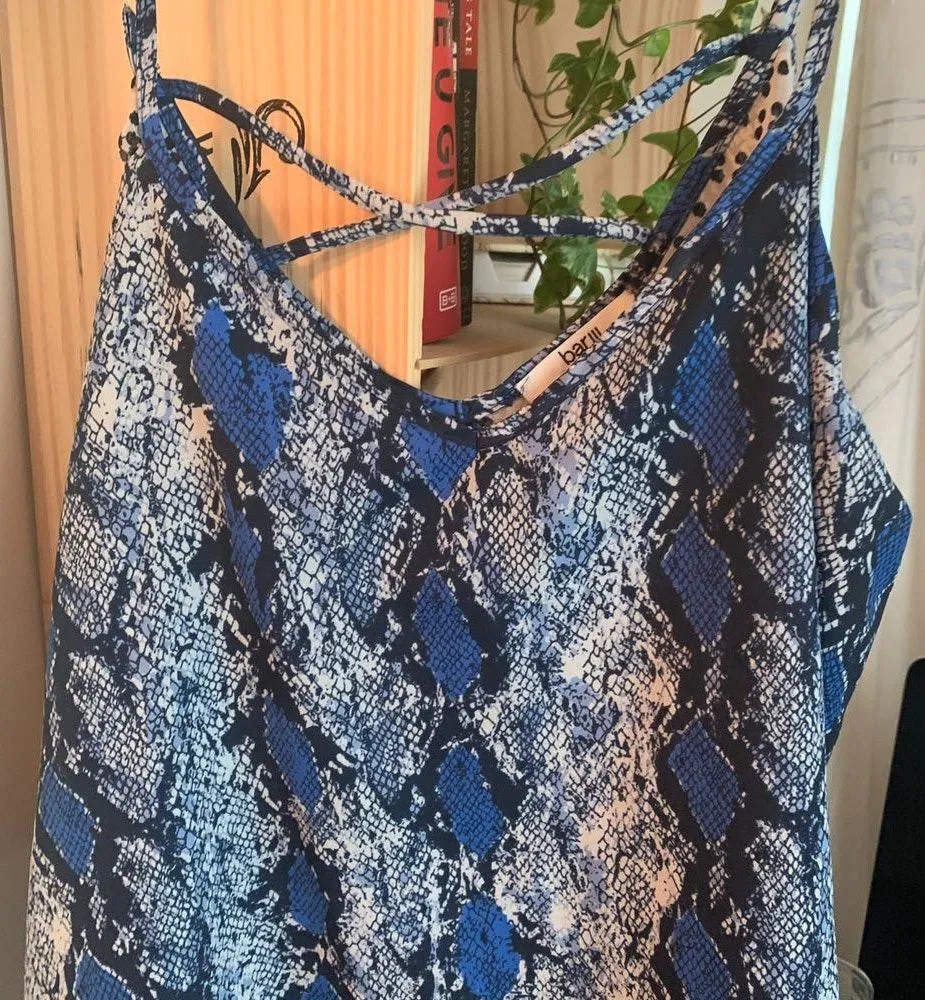 Bar III Blue Snake Skin Tank - Image 2