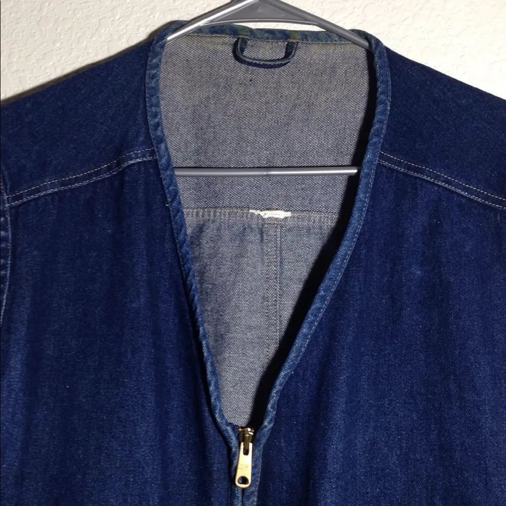 Ladies' Gitano Jeanswear Zippered Denim vest Blue Size undefined - Image 3