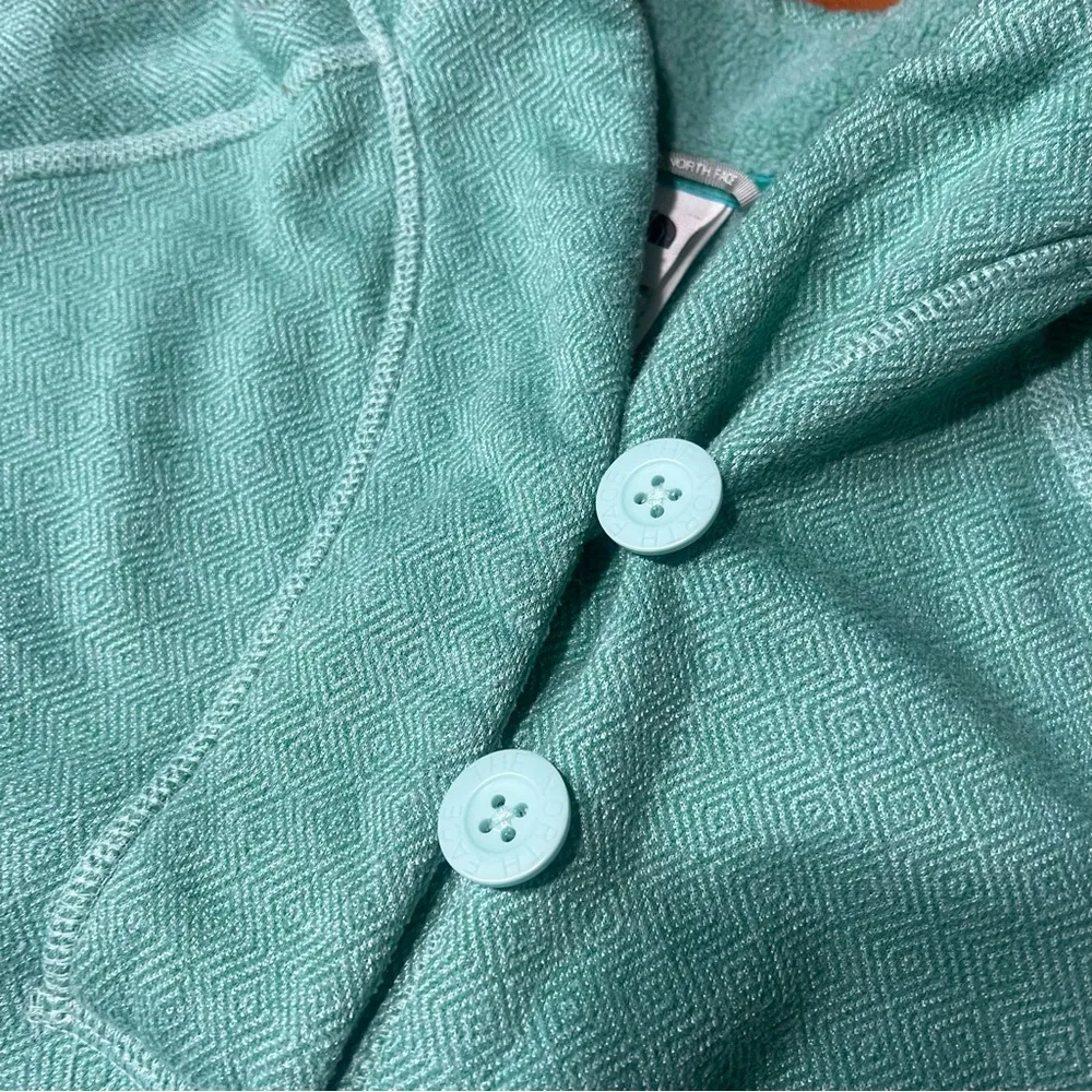 The North Face Crescent Ridge Fleece Pullover jacket seafoam Green medium - Image 2