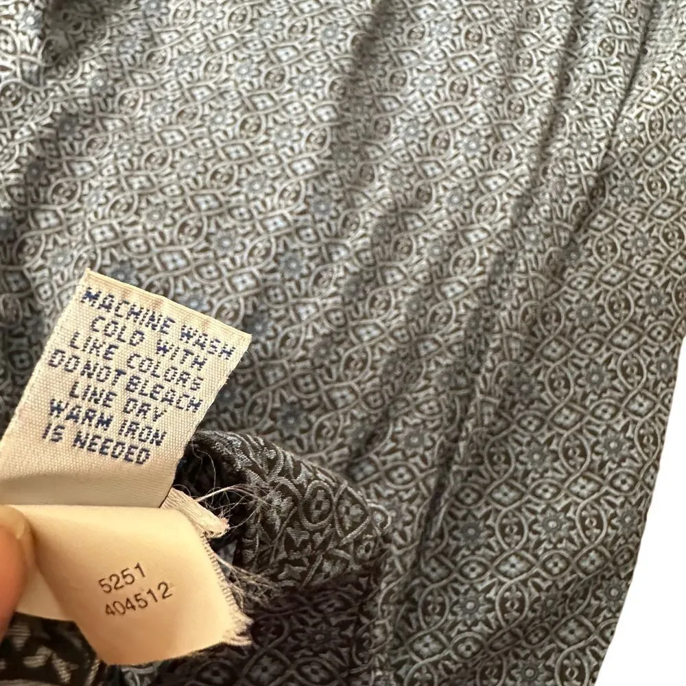 Old Navy Womens‎ Y2K Floral Maxi Dress Size 10 Blue Hippie Cottage Modest - Image 10