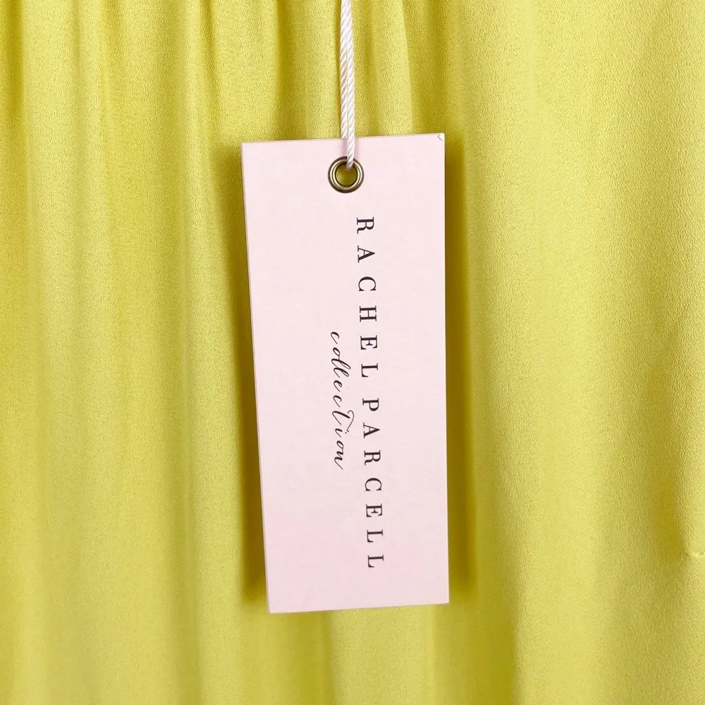 NEW Rachel Parcell Collection Autumn Apple Dress in Citrus Yellow Size Small - Image 10