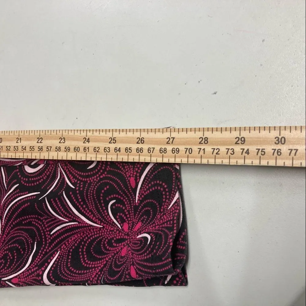 CEST 1946, Women's Pink, Black & White, Swirl‎ leggings/pants, Size Medium - Image 5