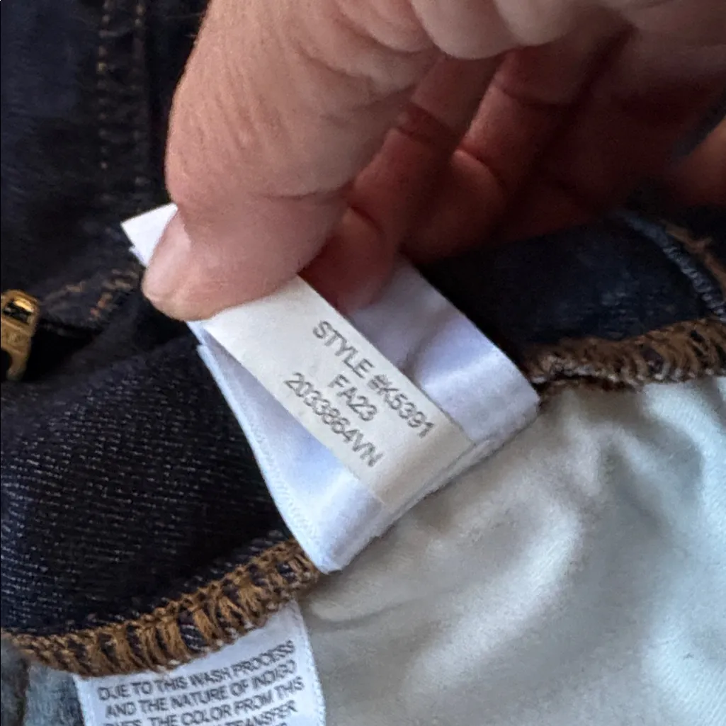 Like New J. Crew Vintage Slim Straight Jeans Resin Wash Size 33 Retail $128.00 - Image 8