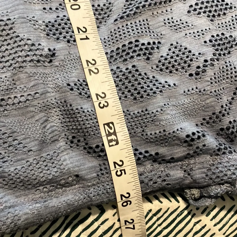 Anthropologie Saturday Sunday Blue Laser Cut Long Sleeve Top Size Medium - Image 9