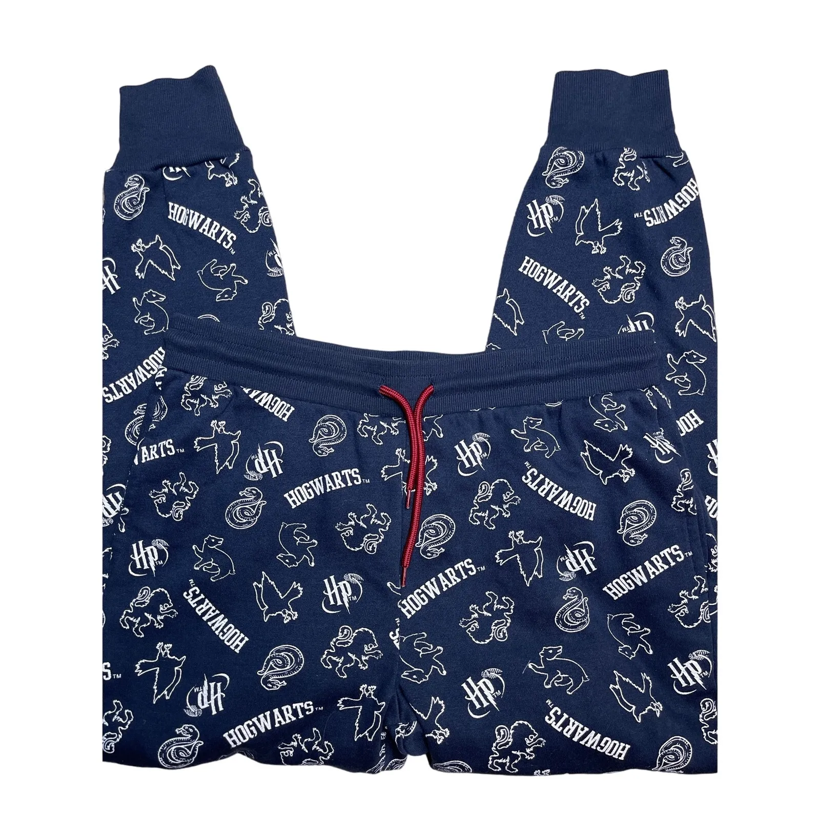 Harry Potter Hogwarts‎ Sweat Pants Drawstring waist Size Large - Image 5