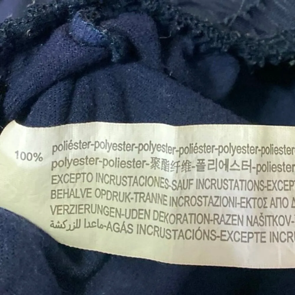 Bershka Women's Blue Button Long Sleeve Zip Up Activewear Bomber Jacket Top M - Image 5