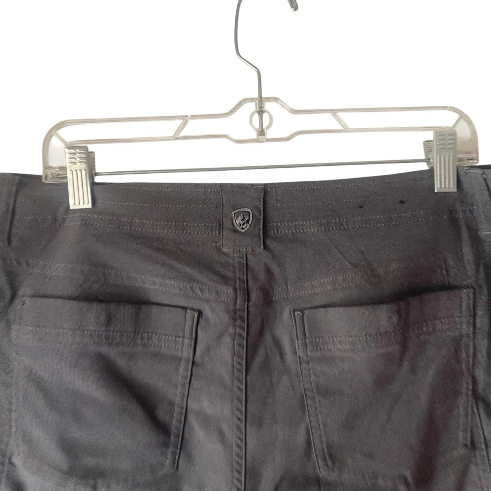 Kuhl Women's Size 14 Gray Cargo Outdoor Hiking 7 In‎ Inseam Shorts - Image 5