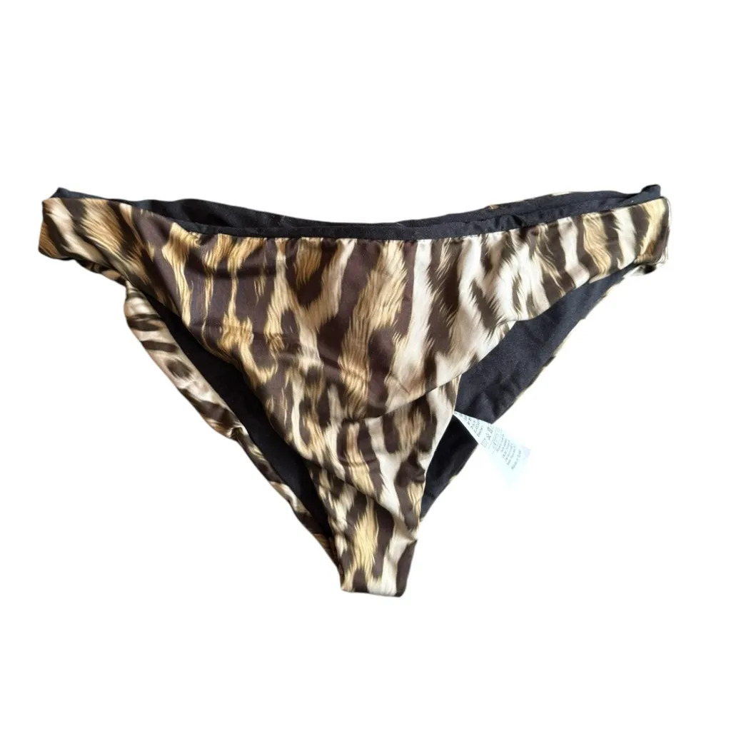 Roberto Cavalli Bikini‎ Bottom Leopard Small Swimsuit Print - Image 2
