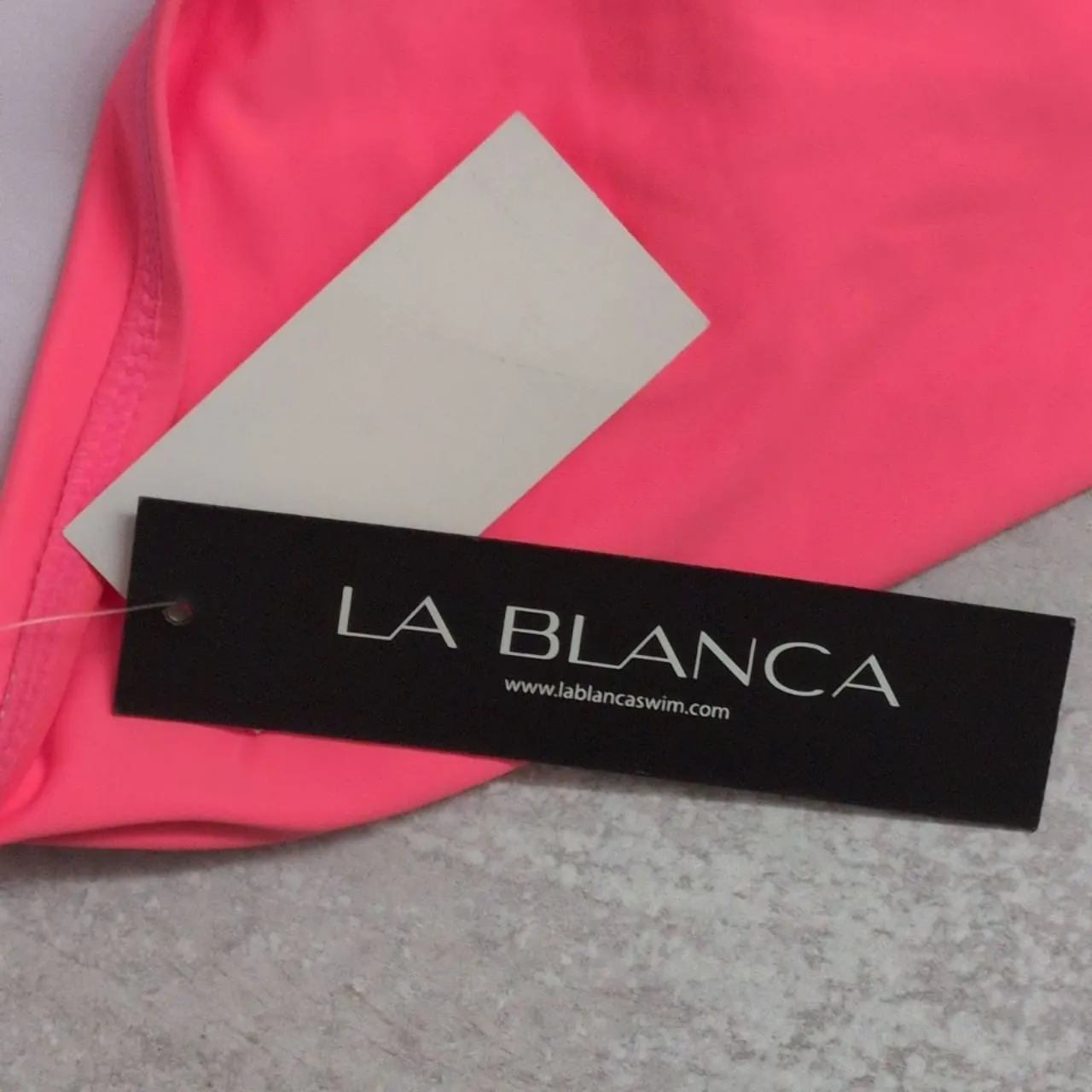 NWT La Blanca Women's Island Goddess Halter Tankini Top Coral Reef V-Neck 12 - Image 9