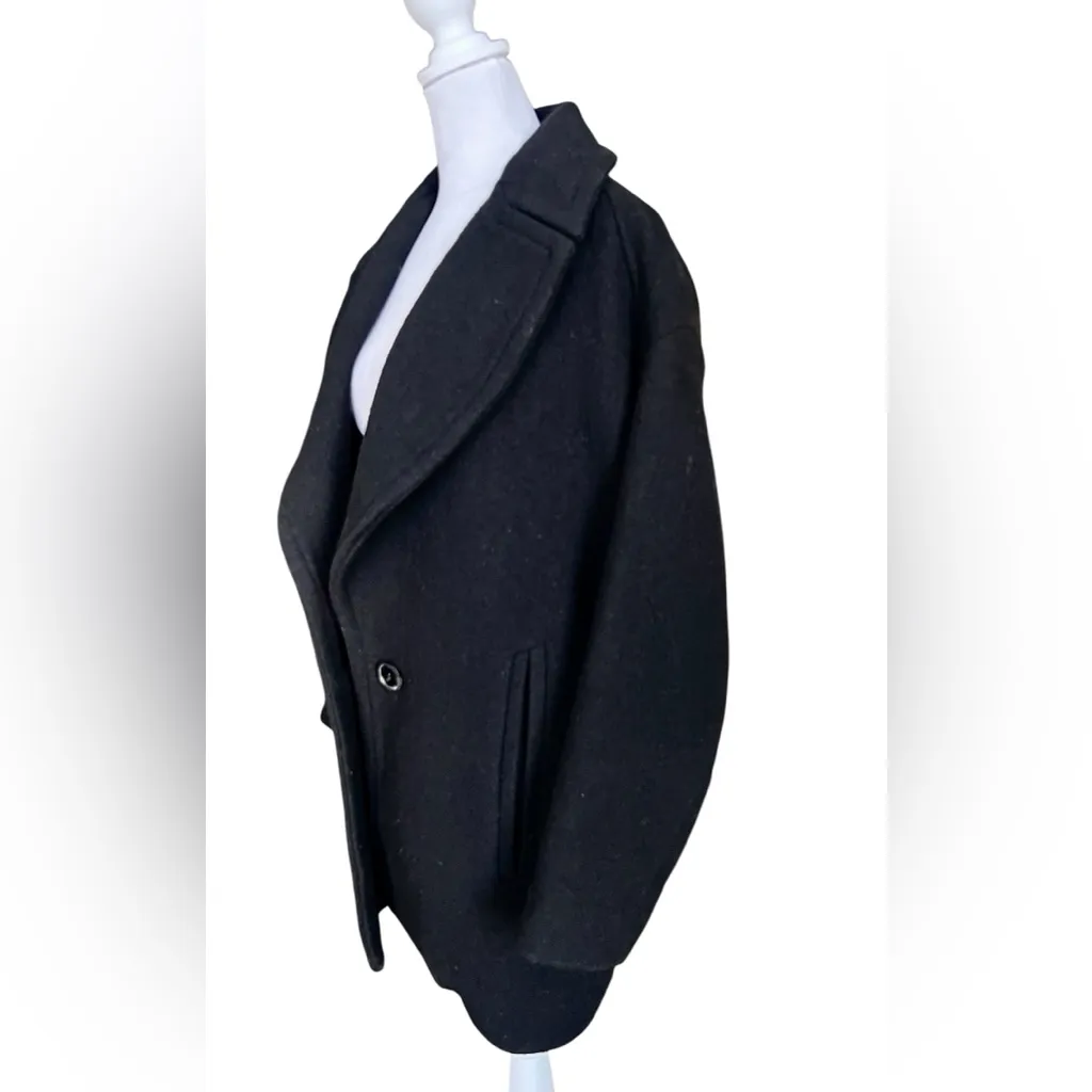 IRO  Women's Black Pea Coat - Image 3