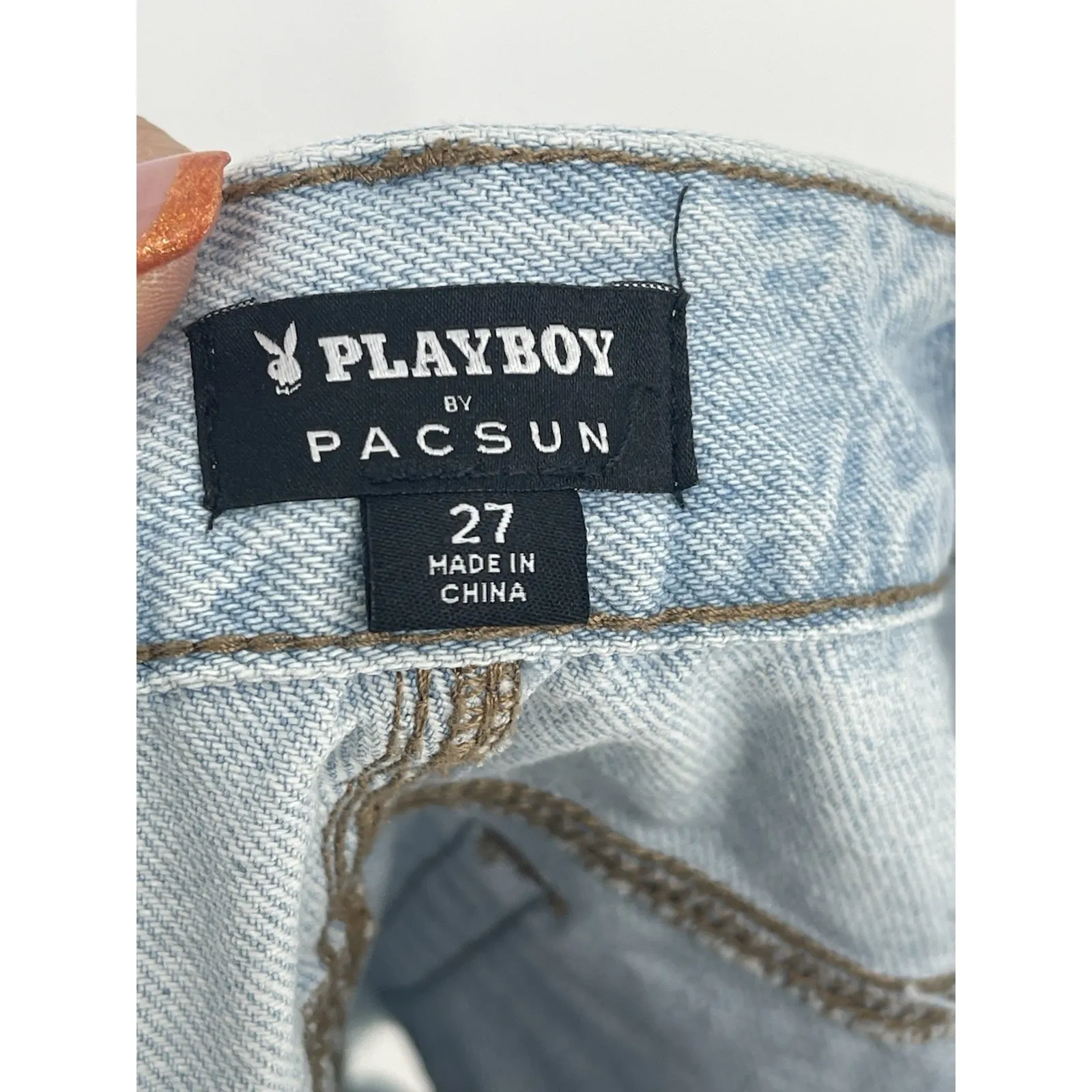Playboy Bunny Jean Short Made By Pac Sun Size 27 G - Image 5