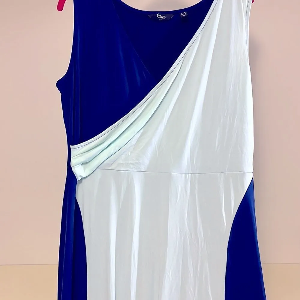 NWOT Du Jour Medium Teal and Blue Maxi Dress Green - Image 5