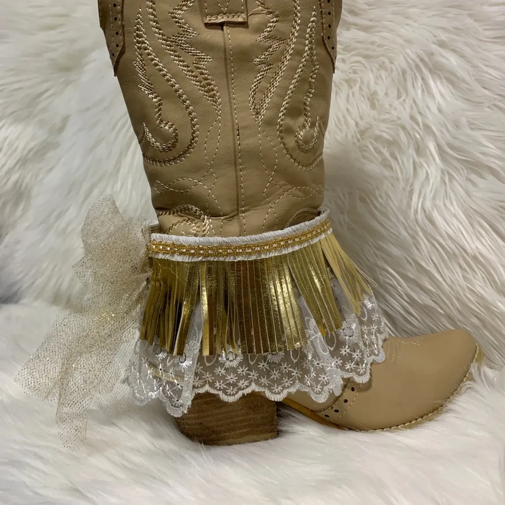 Handmade Boot Band. Boot Cuff. Boot Wrap. Boot Bling. - Image 2