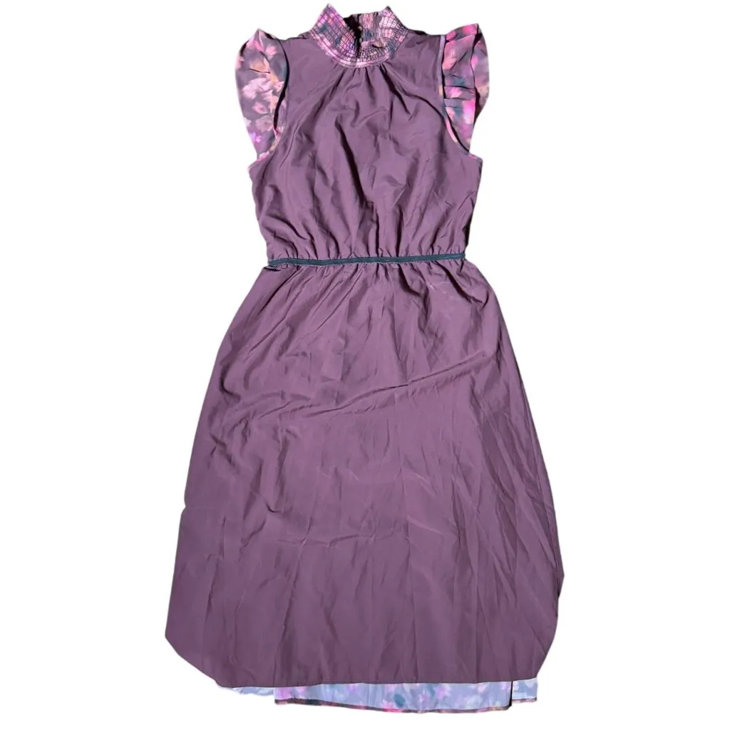 NEW Steve Madden Womens Floral Maxi Dress Ruffle Sleeveless Boho Chic Romantic - Image 8