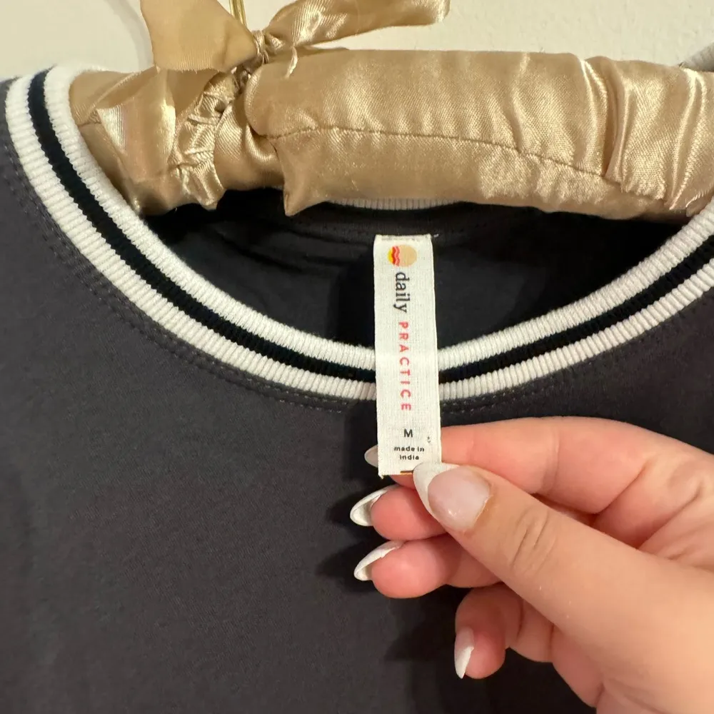 Anthropologie brand daily practice ankle length dress casual gray size M - Image 3