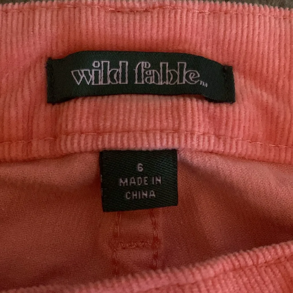 Wild Fable Women’s Low-Rise Flare Corduroy Jeans - Size: 6, Color: Pink - Image 5
