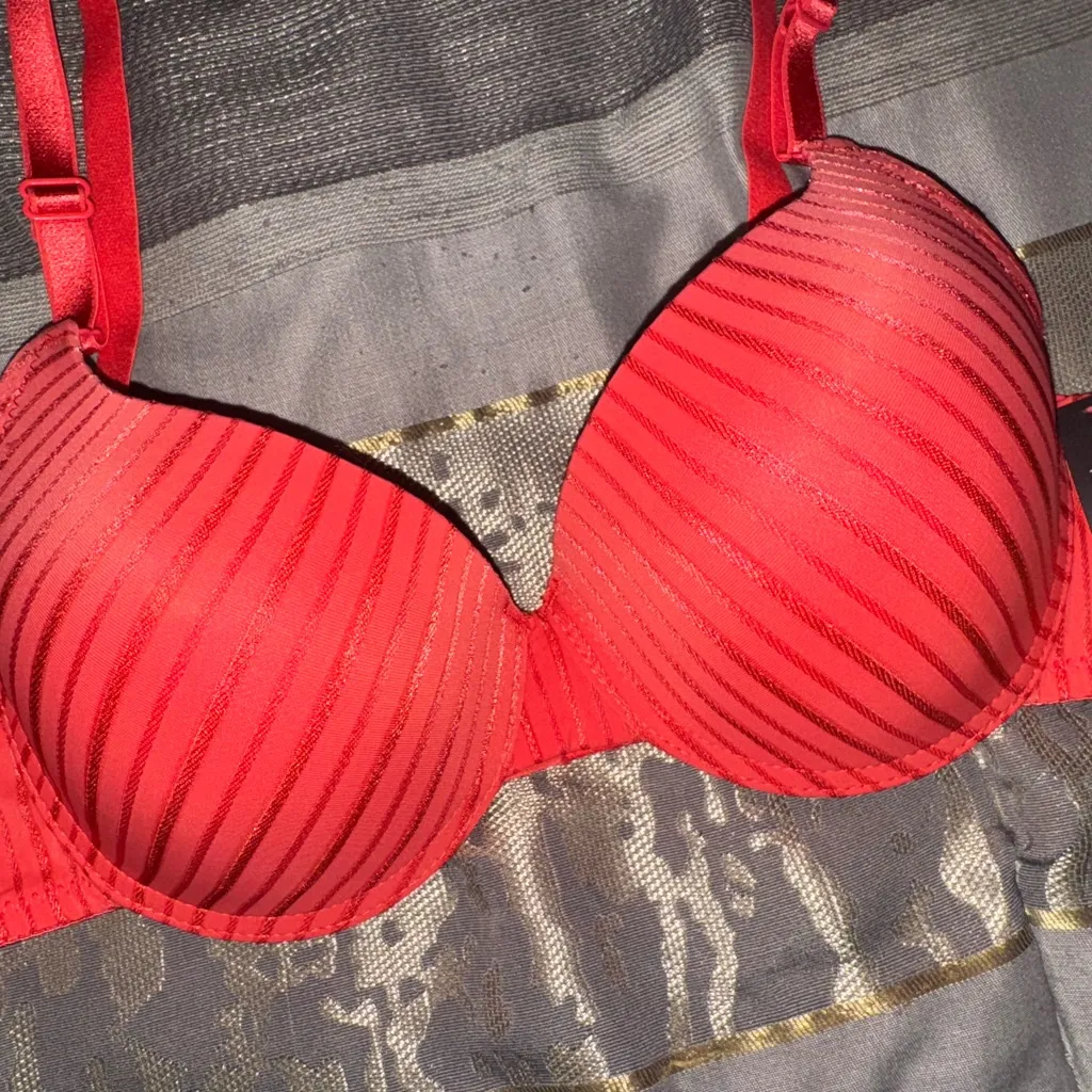 Coobie Red Striped Bra Size 36 B - Image 2