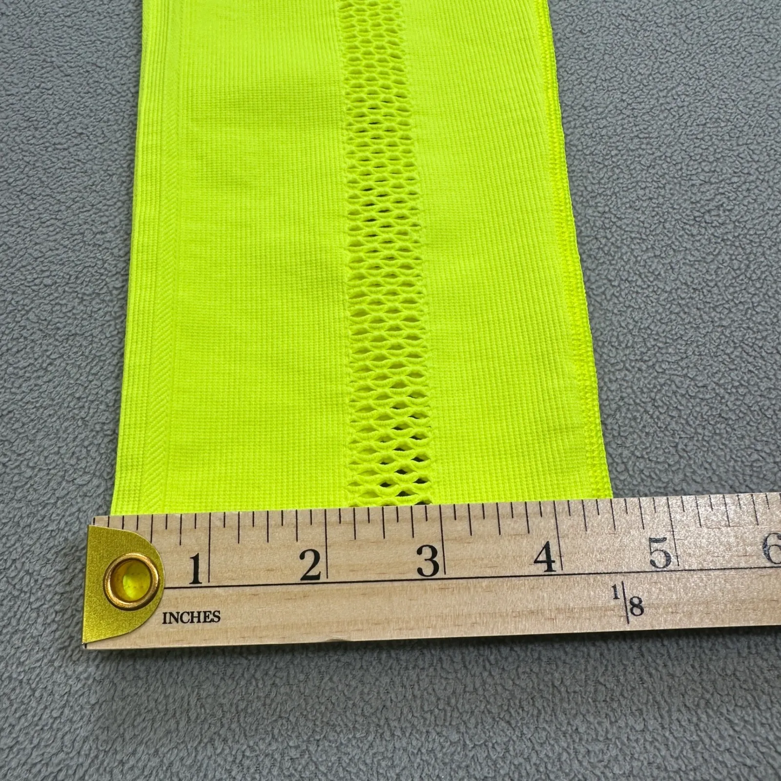 NWT Adidas x Ivy Park Beyonce L Mesh Knit Catsuit Yellow Sleeveless Jumpsuit - Image 9