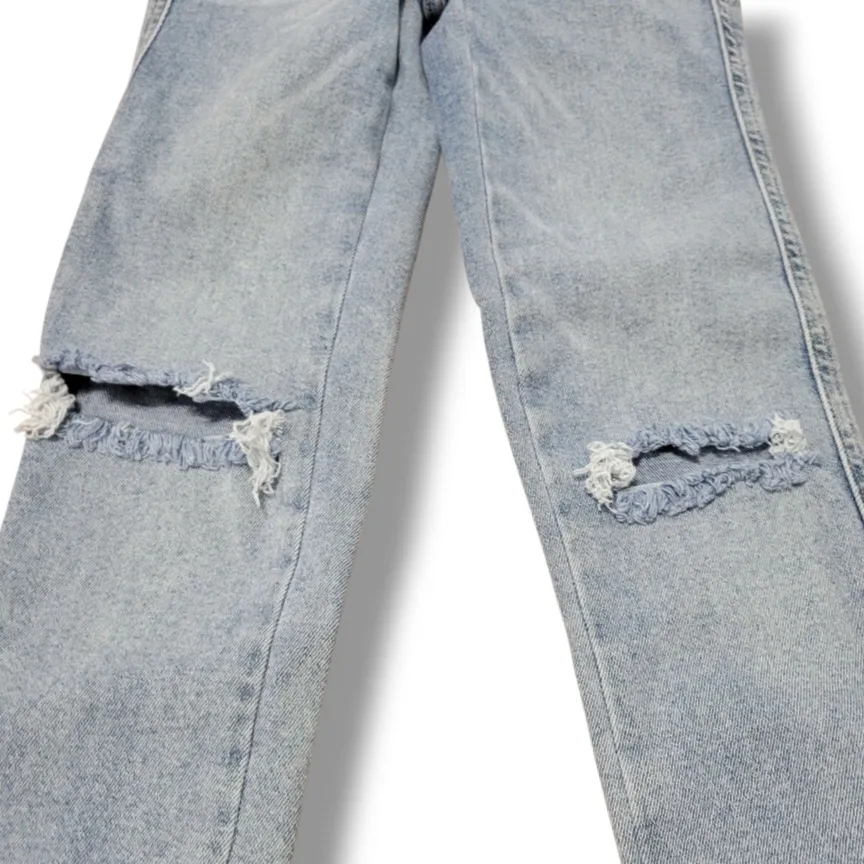 Free People  Jeans Size 26 W24" x L27" Stretch Distressed Ankle Skinny Jeans Blue Denim Pants - Image 8