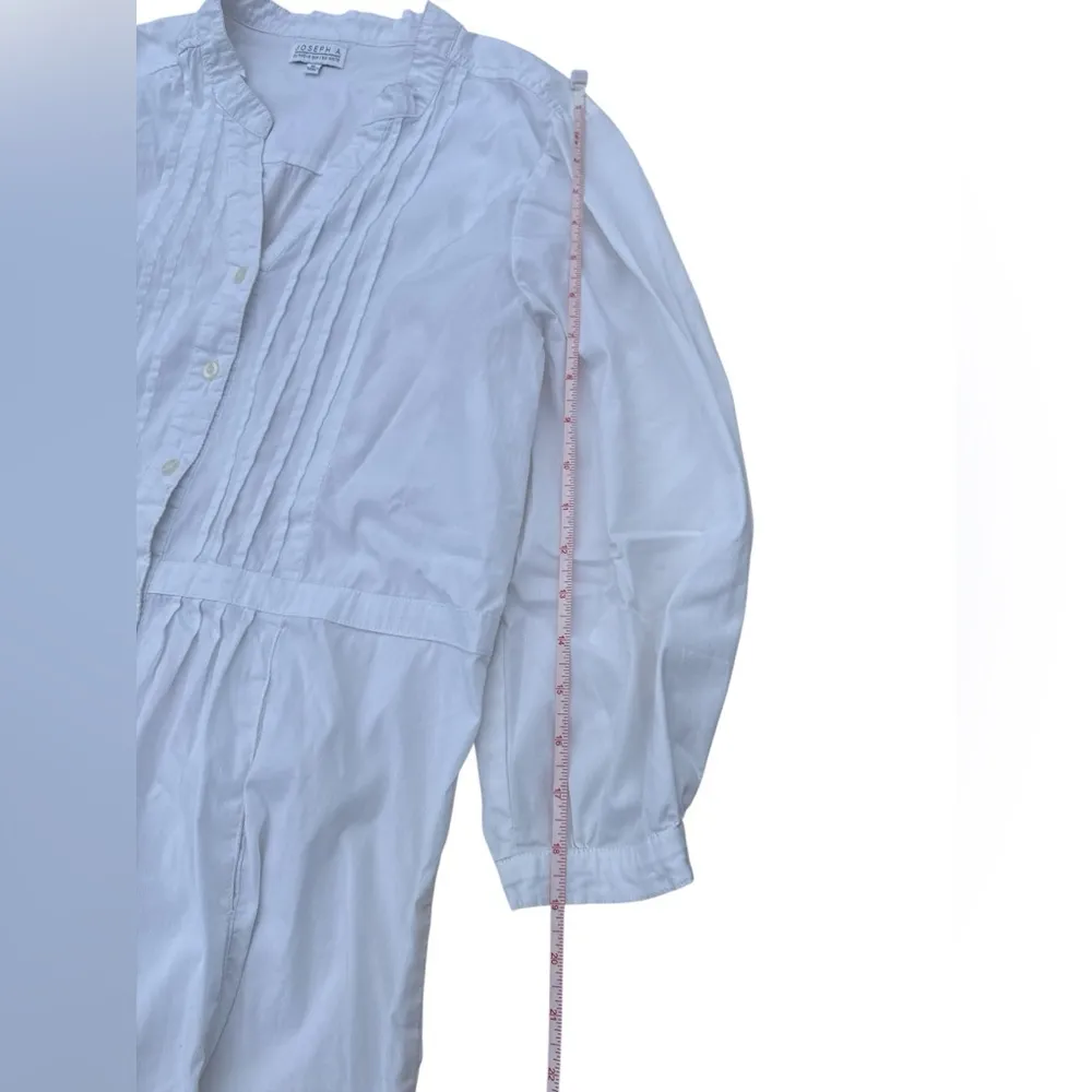 Joseph A White Tunic XL Minimalist Cottagecore Academia Pleated Classic Preppy - Image 7
