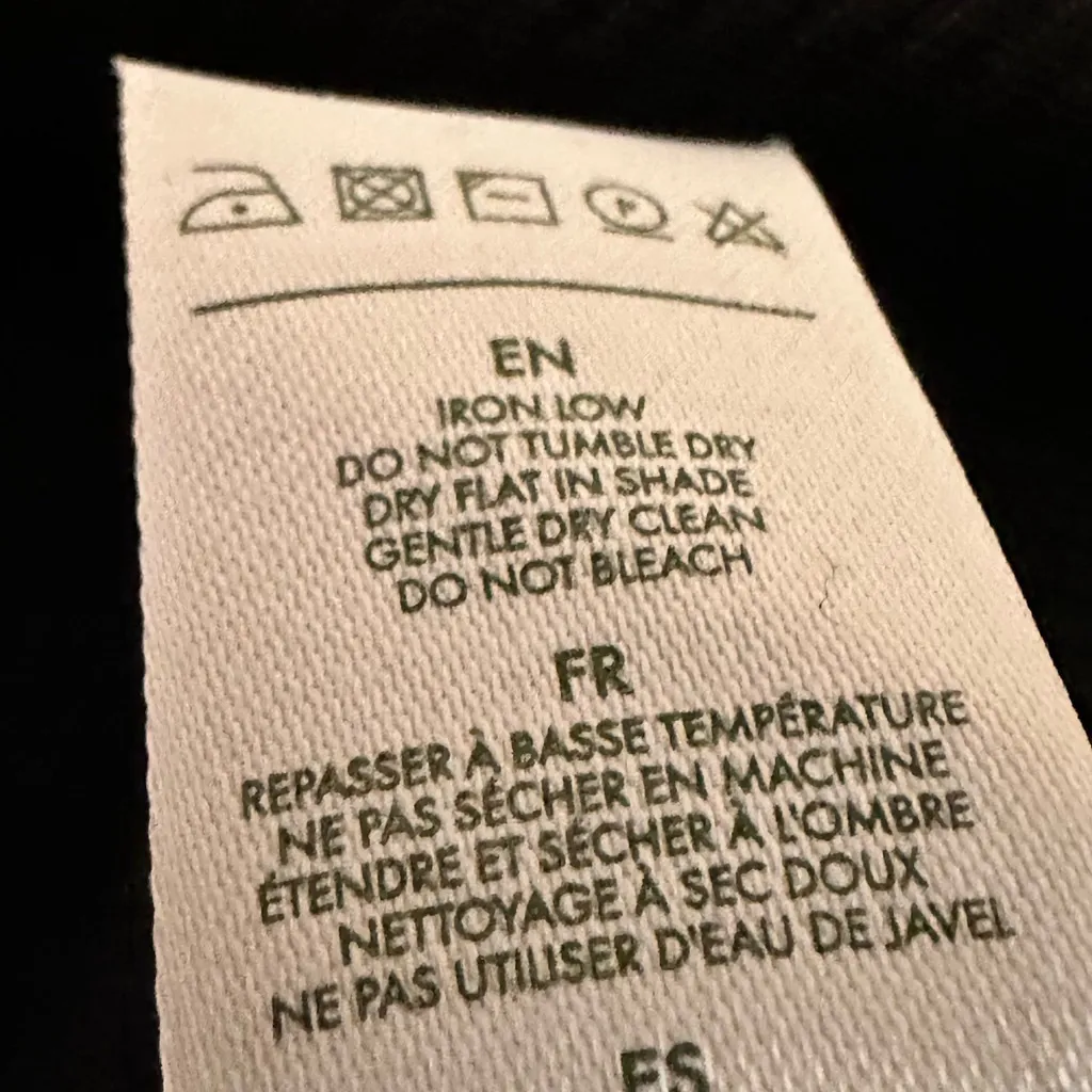 Lilysilk NWOT Black Ribbed Bodycon Knit High Neck Silk Blend Mini Dress Large - Image 9