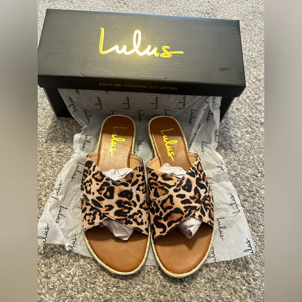 Lulu's Leopard Sandals - Image 2