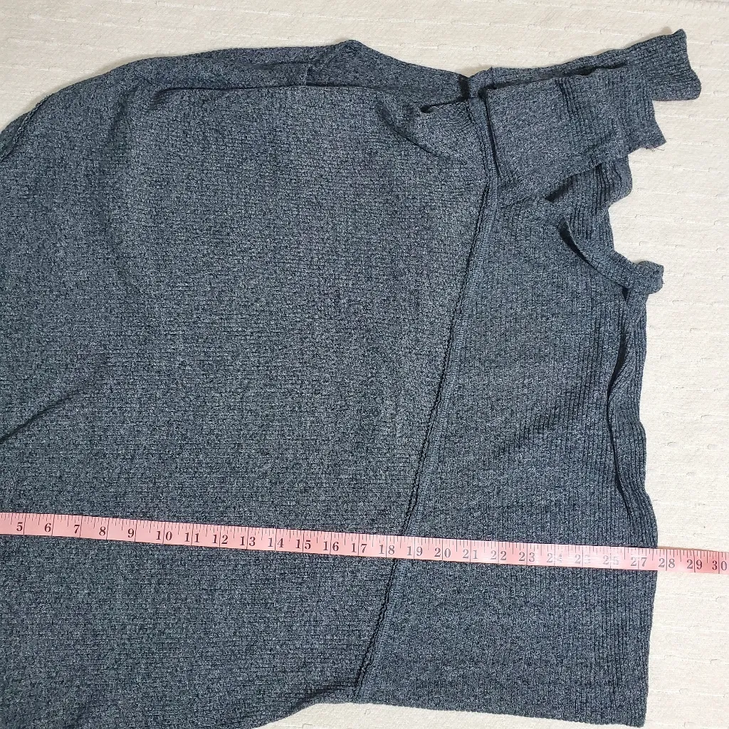 We The Free Women's Cowl Neck Oversized Sweater Ribbed Long Sleeve Split. Size M - Image 5