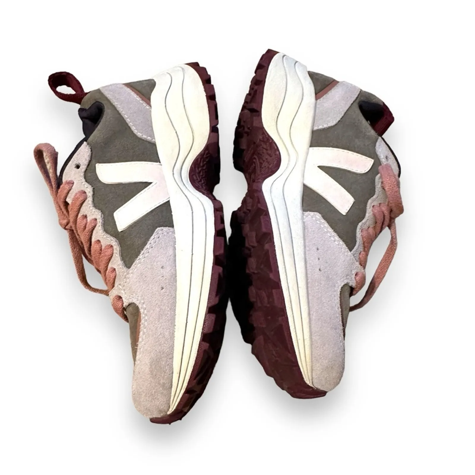 Veja‎ Venturi Suede Khaki Sable Oxford Grey Lace Up Dad Sneakers Sz 7 / 38 - Image 4