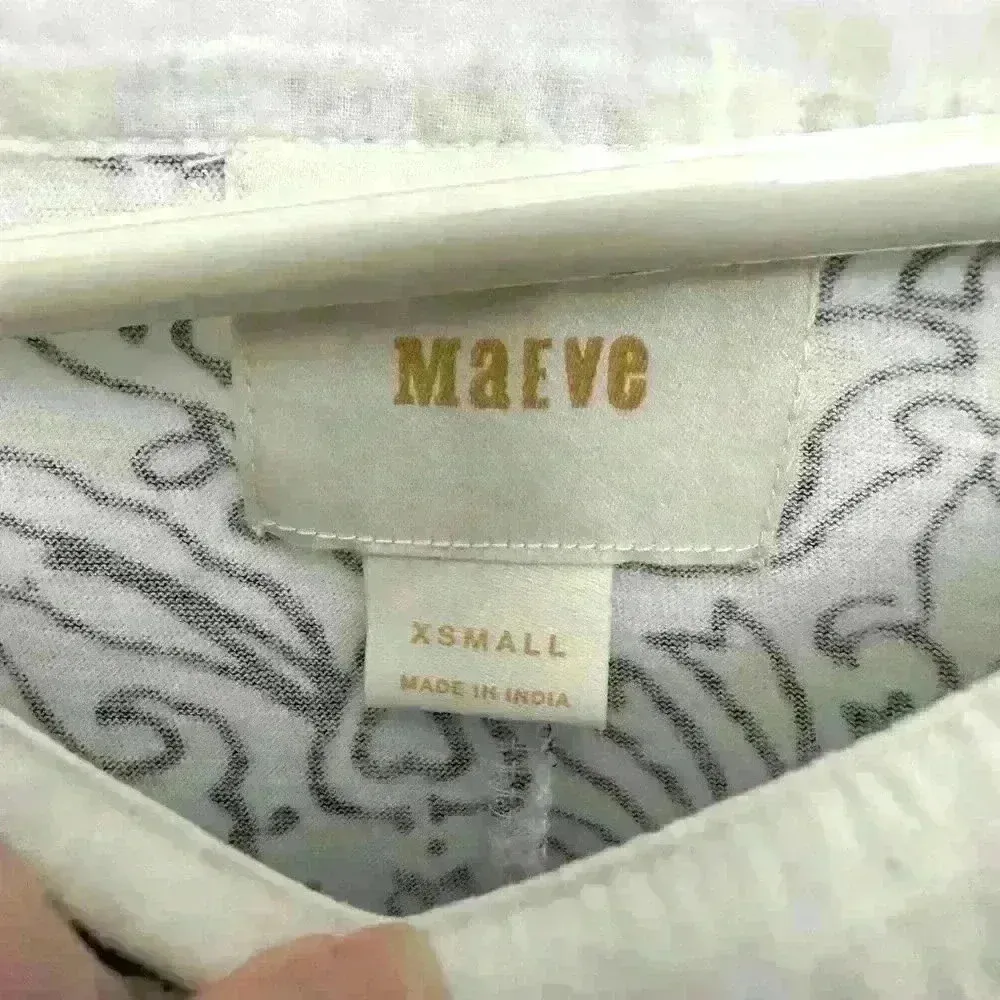 Maeve Ester Eyelet Cutout Embroidered Top - Image 3