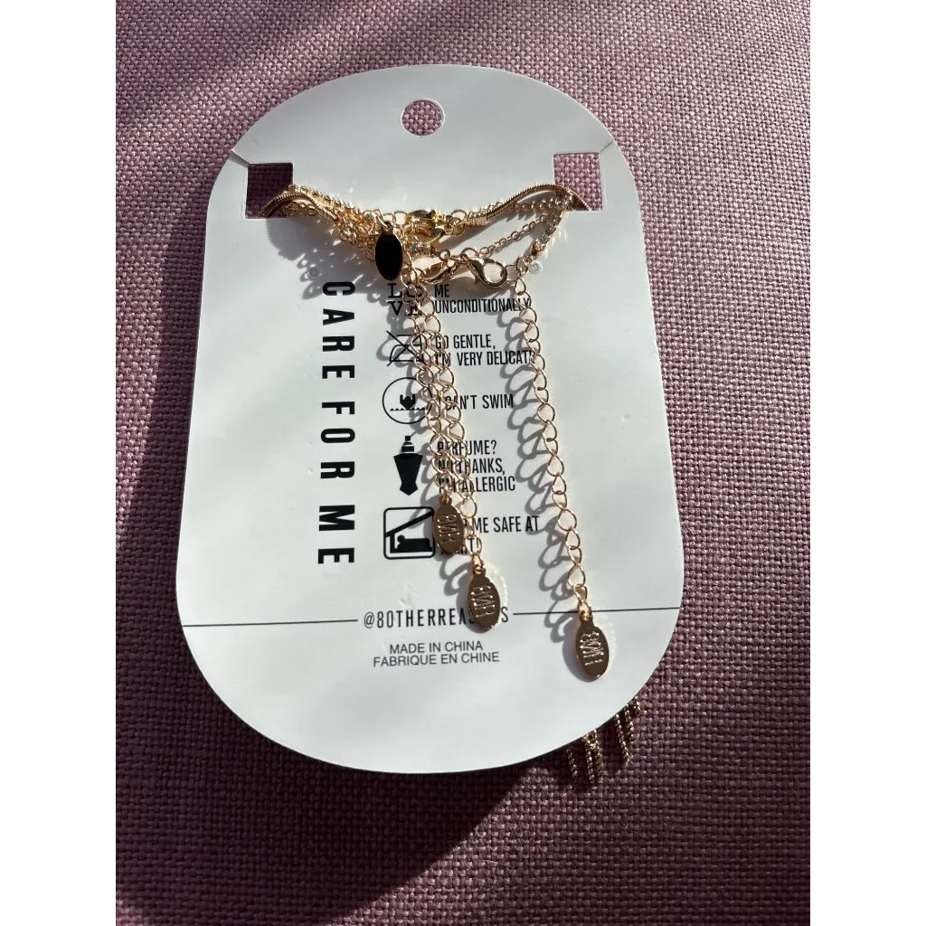 8 Other Reasons Clairvoyance Choker in Gold New Womens 4 Necklaces - Image 5