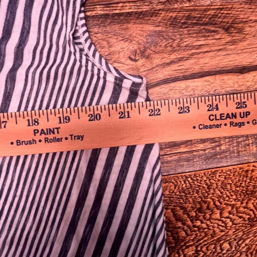 Max Studio Blue & White Tie-Front Top – Size 1X - Image 6