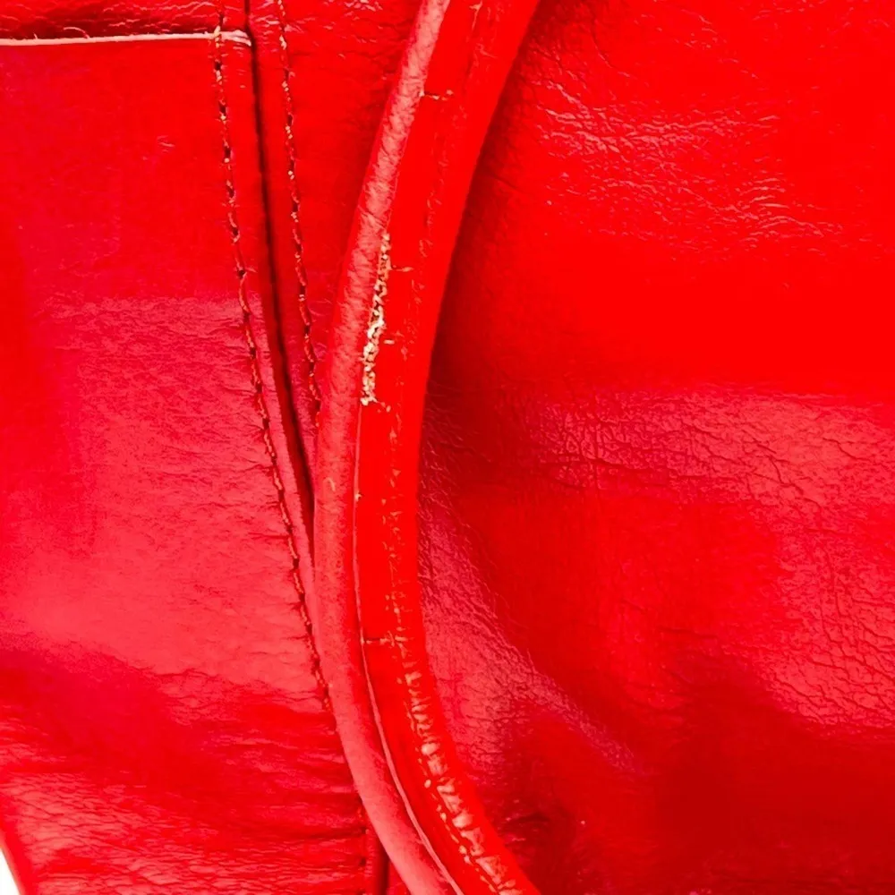 Bright Red Italian Leather Bag | Made in Italy | Borse in Pelle - Image 4