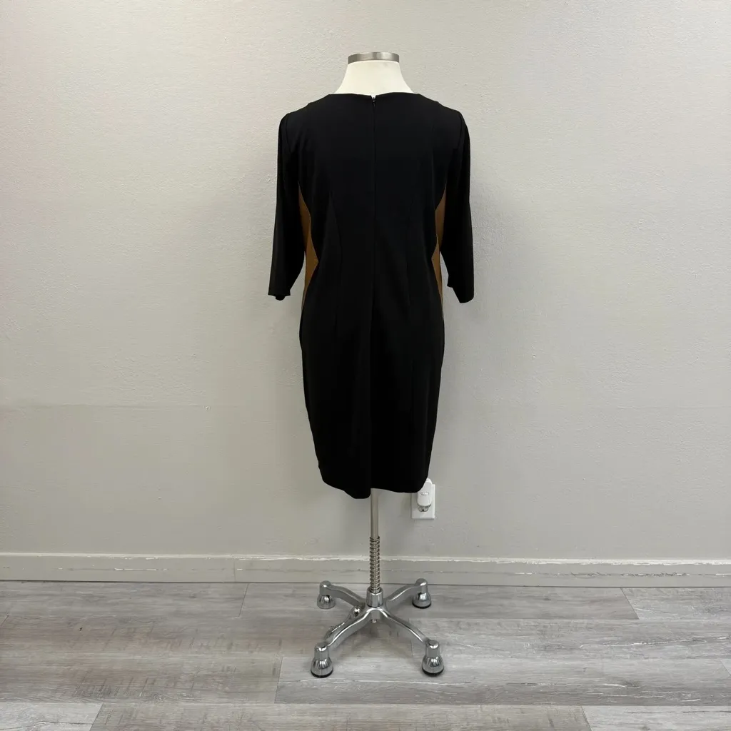 Addison Brown & Black Sheath Dress - Image 2